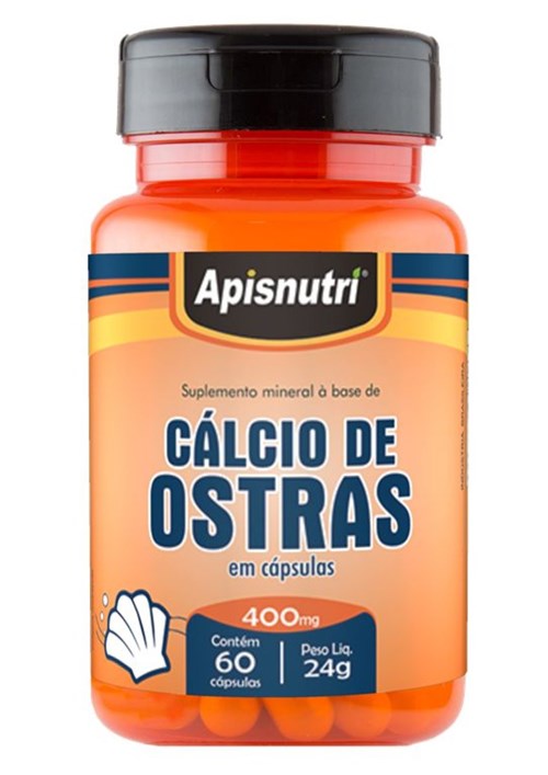 Cálcio de Ostras Apisnutri 60 Cápsulas