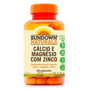 Cálcio e Magnésio com Zinco 100 Comprimidos - Sundown
