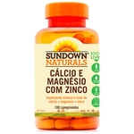 Cálcio e Magnésio com Zinco 100 comprimidos Sundown