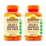 Cálcio e Magnésio com Zinco - 2 un de 100 comprimidos - Sundown