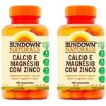 Cálcio e Magnésio com Zinco 2X100 comprimidos Sundown