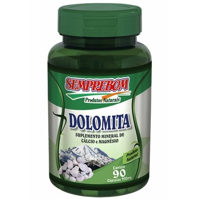 Cálcio e Magnésio Dolomita - Semprebom - 90 Cap - 950 Mg