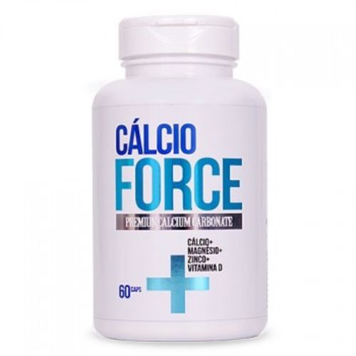 Cálcio Force - Vitamina D, Magnésio e Zinco 60 Caps - Saúde Garantida