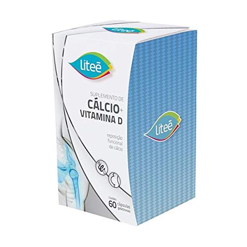Cálcio Gel e Vitamina D 60 Cápsulas 1g - Liteé, 1g, 60 Cápsulas - Liteé