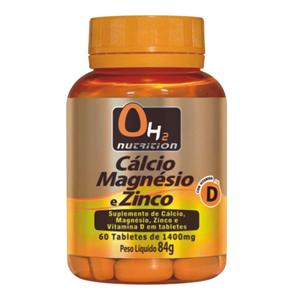 Cálcio Magnésio Zinco Oh2 Nutrition - 60 Tabletes