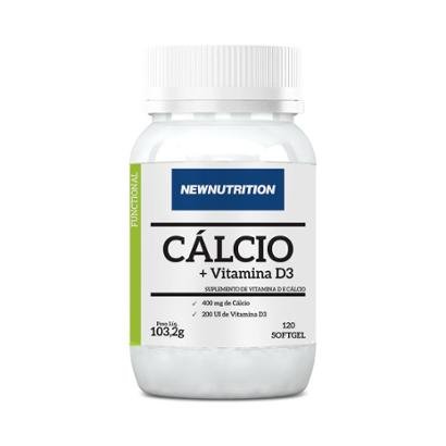 Cálcio + Vitamina D 120 Cáps NewNutrition