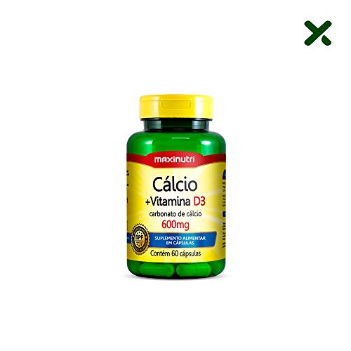 Cálcio + Vitamina D3 60 Cápsulas Maxinutri