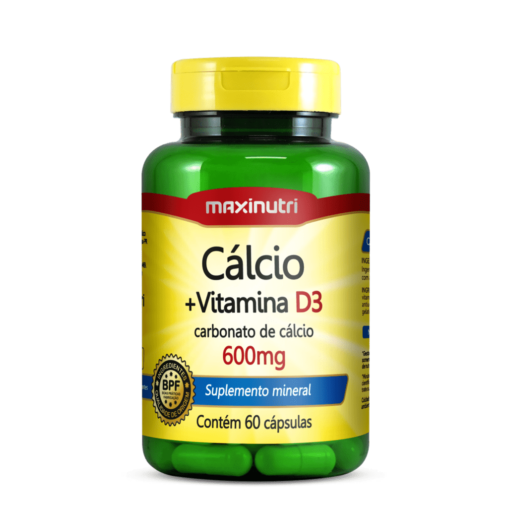 Cálcio + Vitamina D3 600Mg - 60 Caps