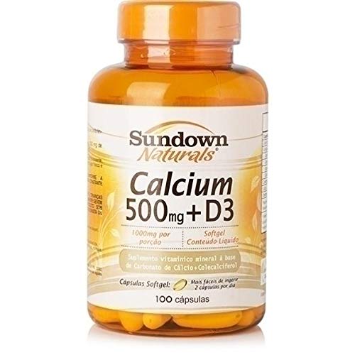 Calcium D3 100 Cápsulas - Sundown, 500mg, 100 Cápsulas - Sundown
