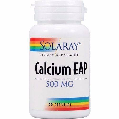 Calcium Eap Aep 500mg - 60 Cápsulas - Solaray