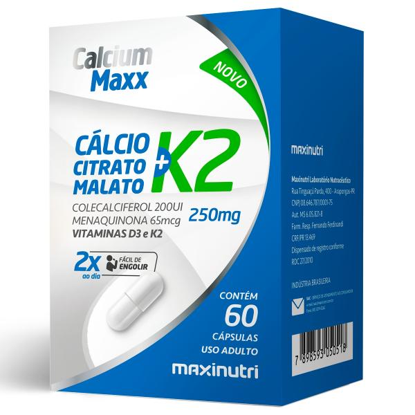 Calcium Maxx + K2 60cps Maxinutri