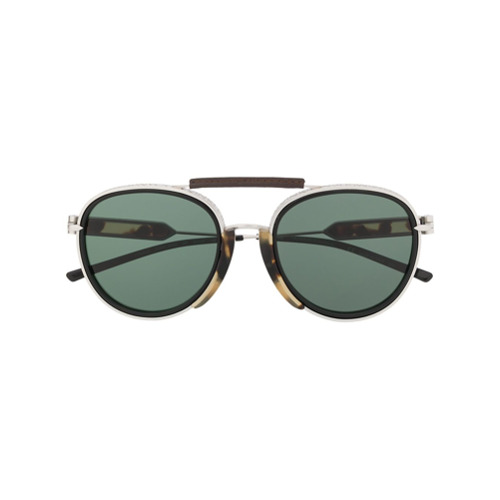 Calvin Klein 205W39nyc Óculos de Sol Aviador - Prateado