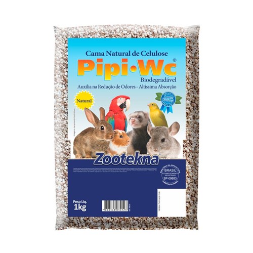 Cama Zootekna Pipipet Natural Roedores - 1Kg
