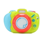 Câmera eletrônica de plástico Toy Crianças Simulação Câmeras Musical com luz brinquedos educativos para Children Photography