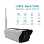 Camera Solar 1080p HD Solar Charging WiFi Camera Camera Outdoor Night Vision bateria 10m infravermelho Distância