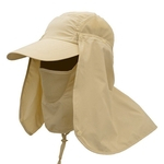 Caminhadas viseira Hat Prote??o UV Neck Face Tampa ¨¤ prova de ventos Anti Mosquito Insect
