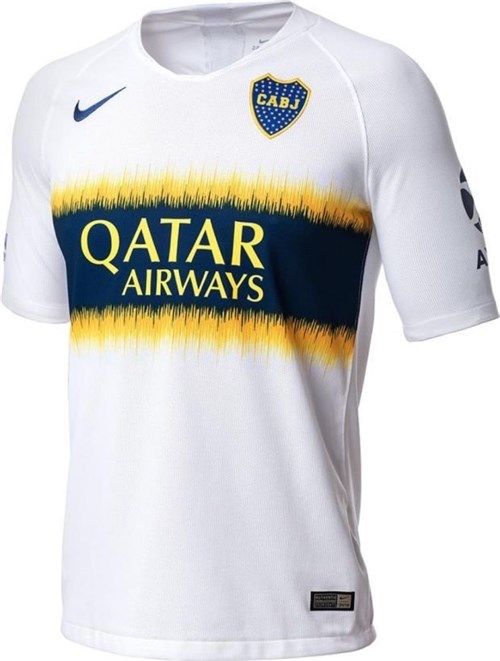 Camisa Boca Juniors Ii 2019 Masc. Personalizável (Branco, P, Personalizável)