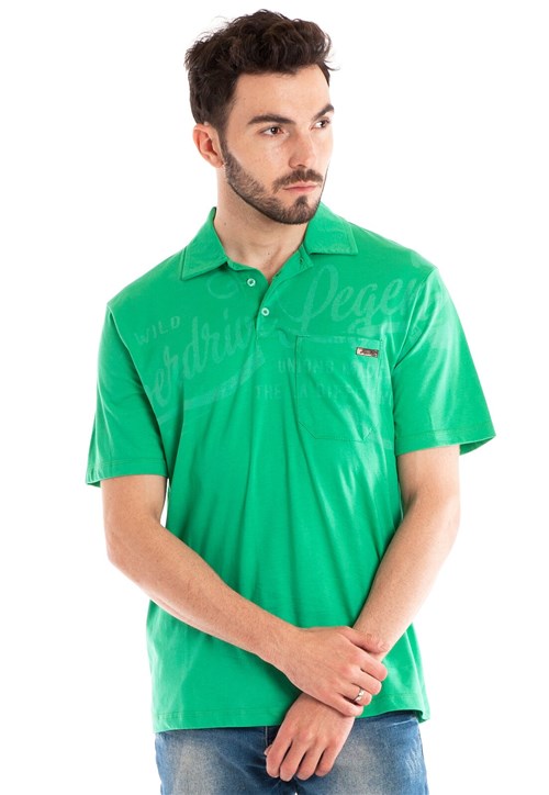 Camisa Konciny Polo Manga Curta Verde