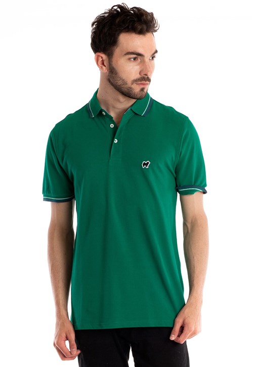 Camisa Polo Konciny Manga Curta Verde