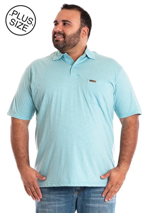 Camisa Polo Konciny Plus Size Ciano