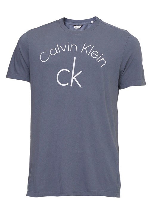 Camiseta Calvin Klein Lettering Azul - Kanui