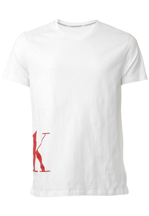 Camiseta Calvin Klein Underwear Lettering Branca - Kanui