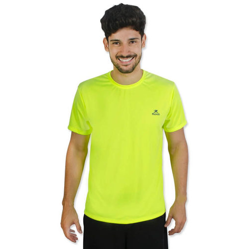 Camiseta Color Dry Workout Ss Cst-300 - Masculino - Eg - Amarelo - Muvin