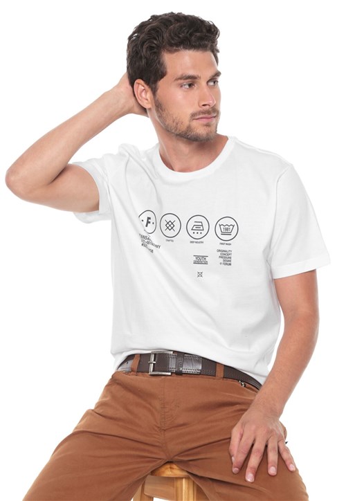 Camiseta Forum Estampada Off-White