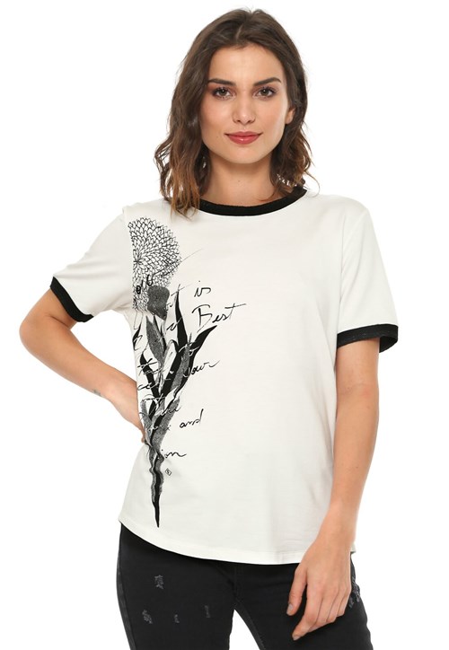 Camiseta Forum Floral Off-white