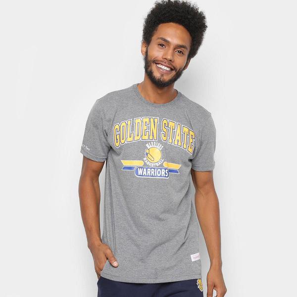 Camiseta NBA Golden State Warriors Mitchell & Ness 3 Pontos Masculina