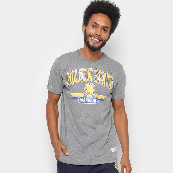 Camiseta NBA Golden State Warriors Mitchell Ness 3 Pontos Masculina