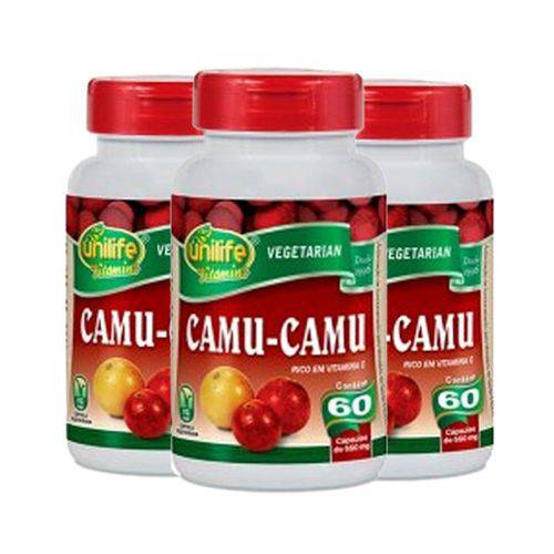 Camu-Camu - 3un de 60 Cápsulas - Unilife