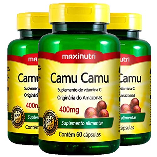 Camu-Camu - 3 Unidades de 60 Cápsulas - Maxinutri