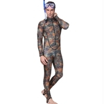 Camuflagem Moda Uma peça Diving Suit Swimsuit Zipper Encerramento Sun Proteção Diving Suit