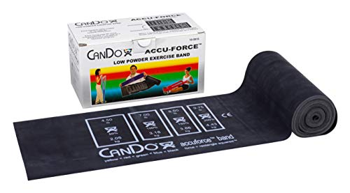 CanDo AccuForce Exercise Band - 6 Yard Roll - Black - X-heavy