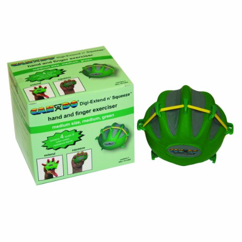 CanDo Digi-Extend N' Squeeze Hand Exerciser - Large - Green, Moderate
