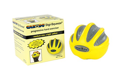 CanDo Digi-Squeeze Hand Exerciser - Medium - Yellow, X-light