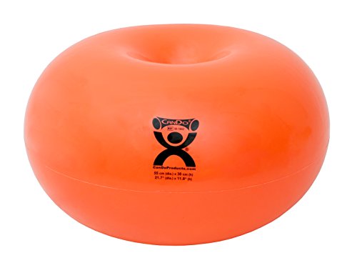 CanDo Donut Ball - Orange - 22" Dia X 12" H (55 Cm Dia X 30 Cm H)