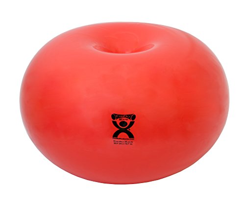 CanDo Donut Ball - Red - 30" Dia X 16" H (75 Cm Dia X 40 Cm H)