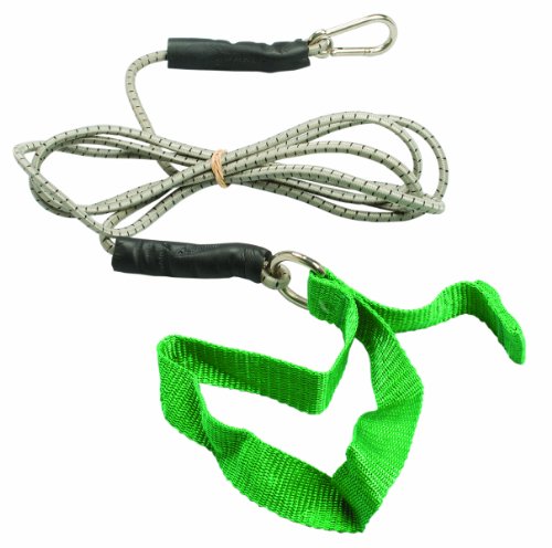 CanDo Exercise Bungee Cord With Attachments, 7', Green - Medium