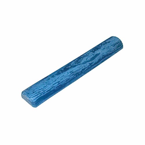 CanDo Foam Roller - Blue EVA Foam - Extra Firm - 6" X 36" - Half-Round