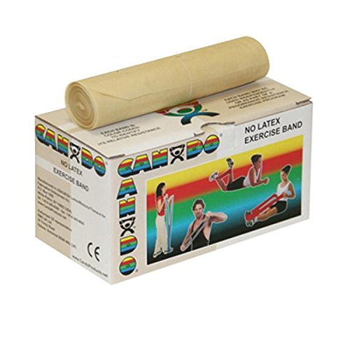 CanDo Latex Free Exercise Band - 6 Yard Roll - Tan - Xx-light