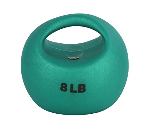 CanDo One Handle Medicine Ball - 8 Lb - Green