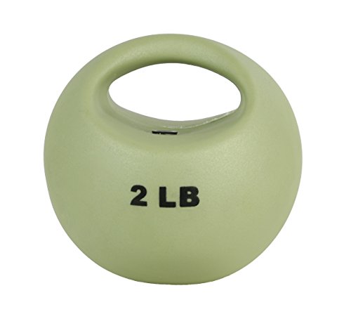 CanDo One Handle Medicine Ball - 2 Lb - Tan