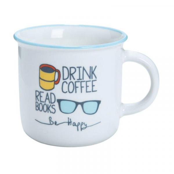 Caneca Be Happy 370 Ml - Home Style