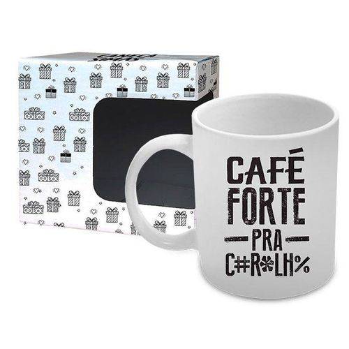 Caneca de Porcelana Café Forte