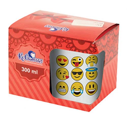 Caneca de Porcelana Emoji 300 Ml