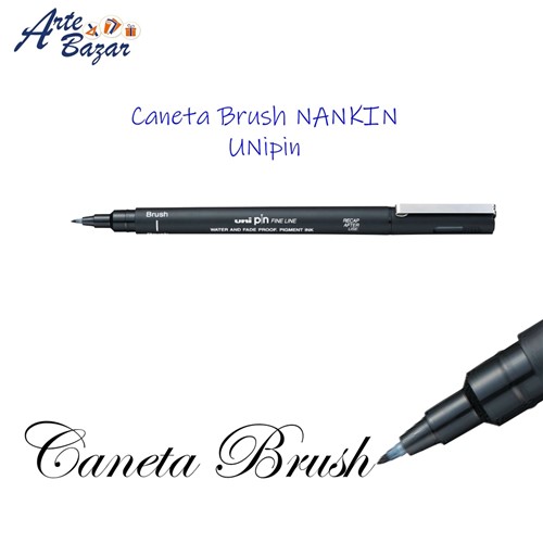 Caneta Brush Nankin Unipin (Uni)