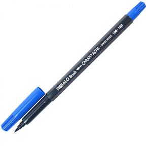 Caneta Fibralo Brush 186.160 Azul Escuro
