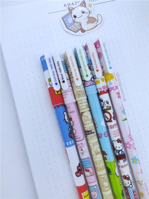 Caneta Hello Kitty Colors (Kit com 6)